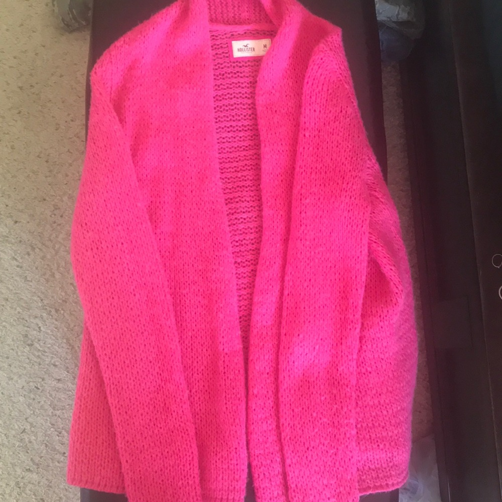 Pink cardigan